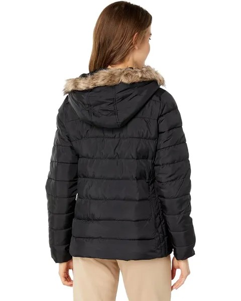 Куртка U.S. POLO ASSN. Faux Fur Hood Puffer Jacket, черный