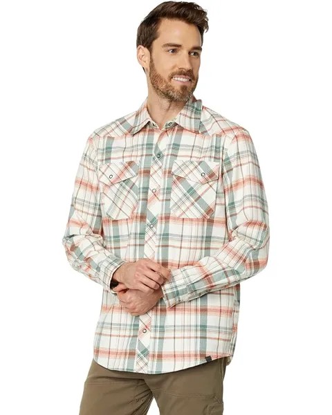 Рубашка L.L.Bean Katahdin Performance Flannel, цвет Sailcloth/Sea Green