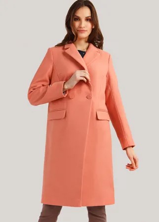Пальто-бушлат женское Finn Flare B19-11007 розовое 2XL