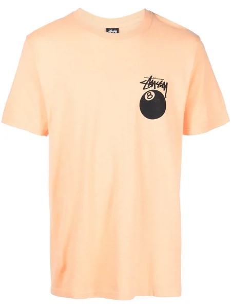 Stussy футболка с логотипом 8-Ball