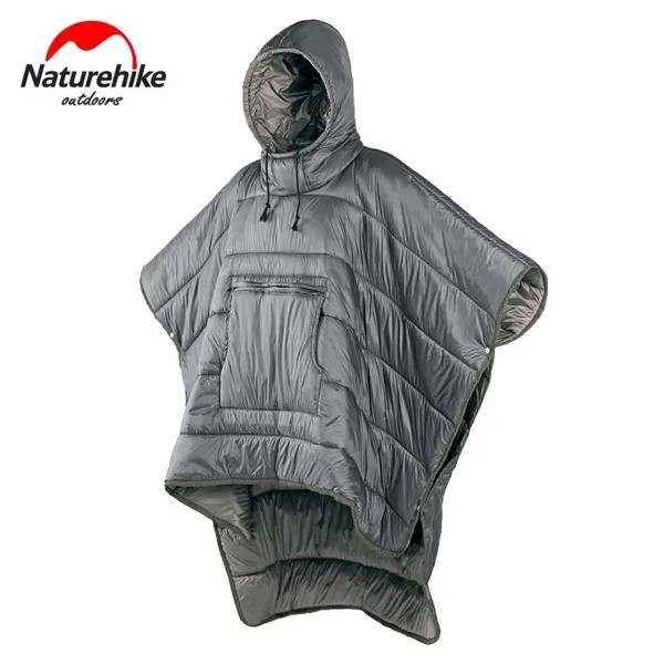 Naturehike переносной спальный мешок, зимнее пончо с капюшоном, плащ для отдыха на природе, одеяло, легкая портативная накидка для женщин и мужчи...