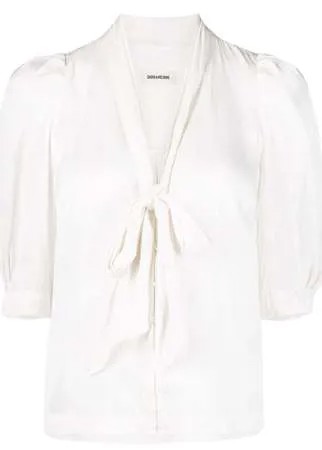 Zadig&Voltaire блузка Twelve с бантом