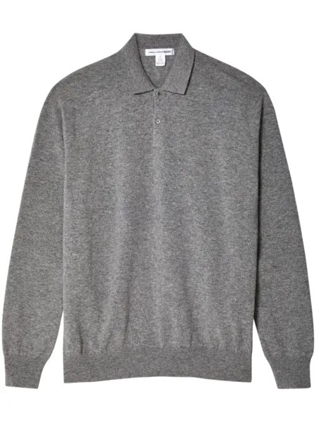 Comme Des Garçons Shirt толстовка с воротником-поло, серый