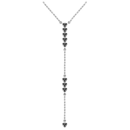 Серебряное колье с черными фианитами 0320341-00205 38
