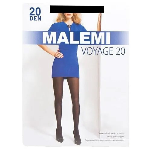 Колготки Malemi Voyage, 20 den, размер 4, черный