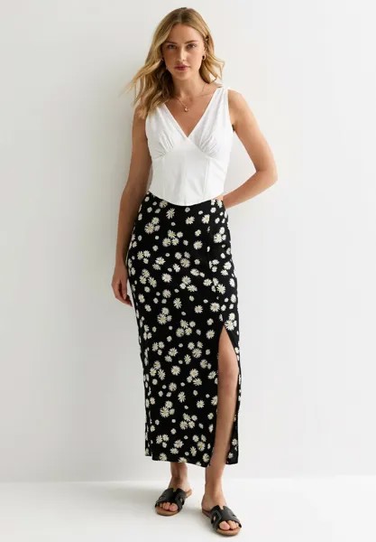 Юбка макси DAISY SPLIT HEM New Look, черный