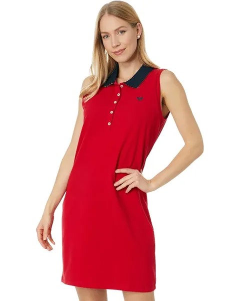 Платье Tommy Hilfiger Sleeveless Solid Polo, цвет Scarlet