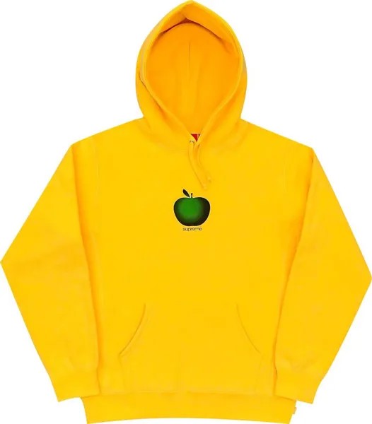 Толстовка Supreme Apple Hooded Sweatshirt 'Yellow', желтый
