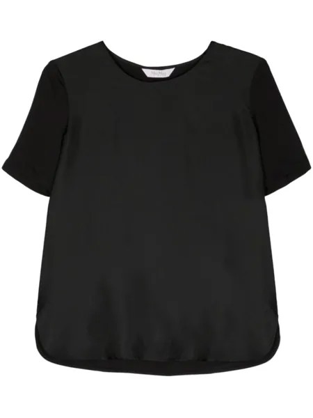 Шелковая футболка Fuoco Max Mara, черный
