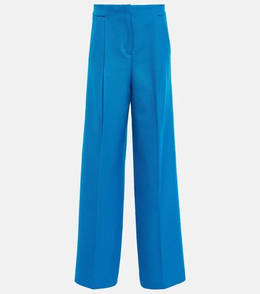 Широкие хлопковые брюки Striking Coolness DOROTHEE SCHUMACHER, синий