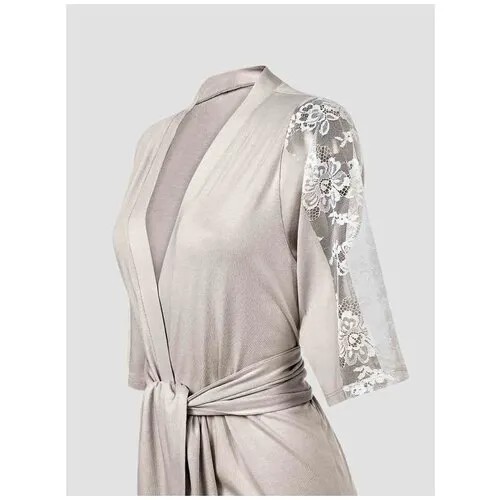 Эстель св-сер халат XL(50),50% хл/ 50% модал,1пр