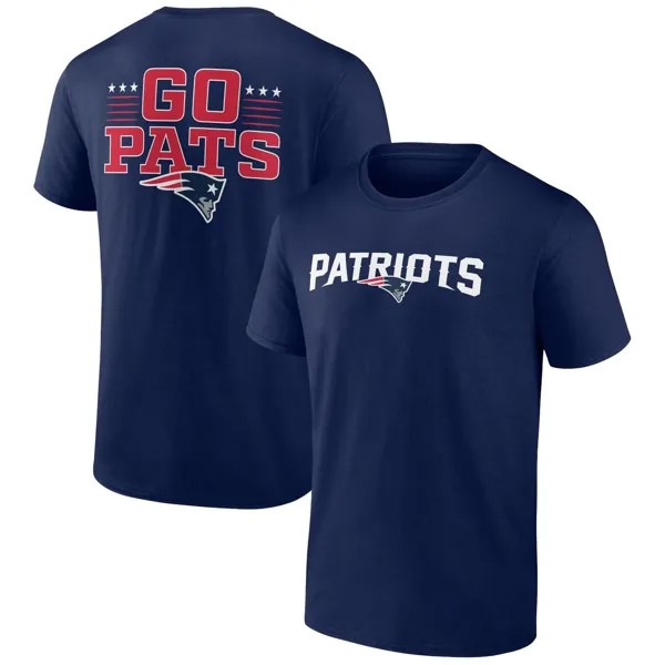 Мужская двусторонняя футболка Profile New England Patriots Big & Tall
