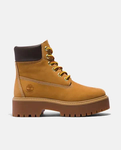 Женские кожаные ботильоны Stone Street на платформе Timberland, коричневый