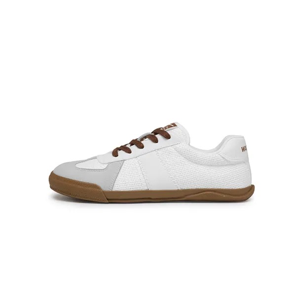 Кроссовки WARRIOR Skateboarding Shoes Unisex Low-top Gray/Brown, белый/серый