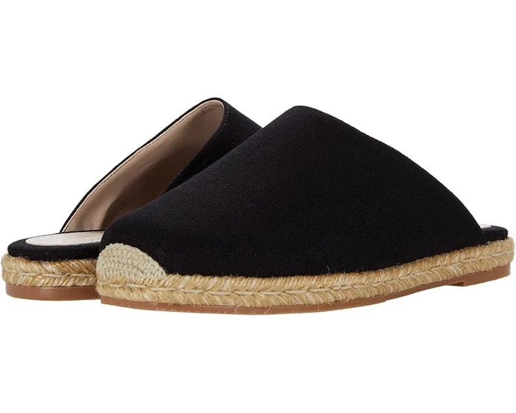 Лоферы Stuart Weitzman Dree Slide Espadrille, цвет Black/Natural