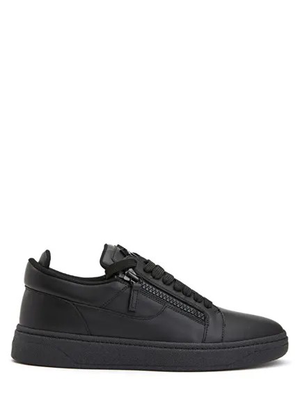 Мужские кожаные кроссовки Giuseppe Zanotti, черный