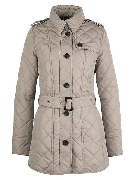 Стеганая куртка Tummel с поясом Barbour, цвет light trench classic