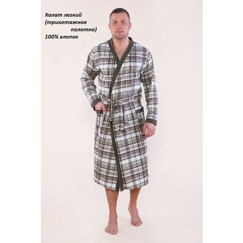 Халат Руся, размер 50, коричневый
