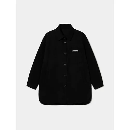 Куртка-рубашка  JUUN.J Handmade Wool Overfit Shirt, размер XS, черный
