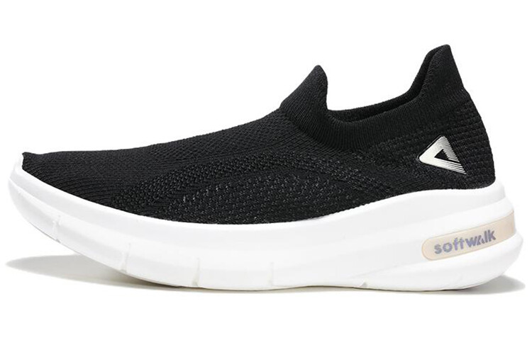 Кроссовки Softwalk 2.0 Lifestyle женские с низким верхом, черные/белые Peak