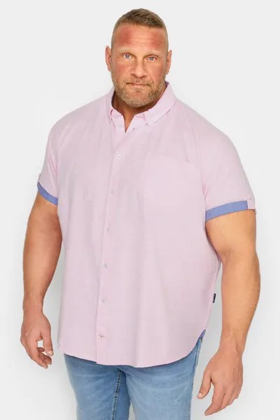 Хлопковая рубашка BadRhino, розовый