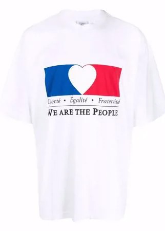 VETEMENTS футболка с принтом We Are The People