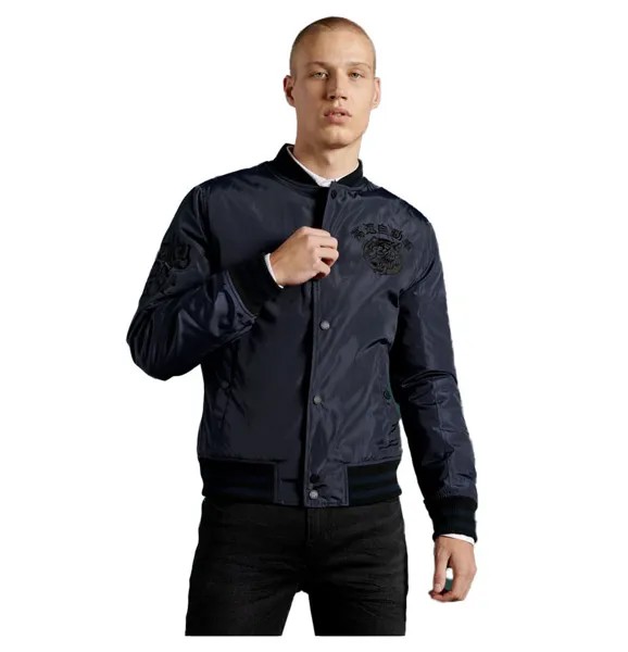 Куртка Superdry Blamore Collegiate Bomber, черный