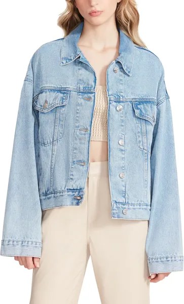 Куртка Sienna Denim Jacket Steve Madden, светло-синий