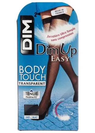 Чулки DIM Dim Up Body Touch Voile, 20 den, размер 2, noir (черный)