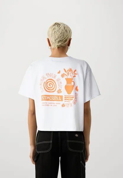 Футболка с набивным рисунком Amphora Crop Rip Curl, белый