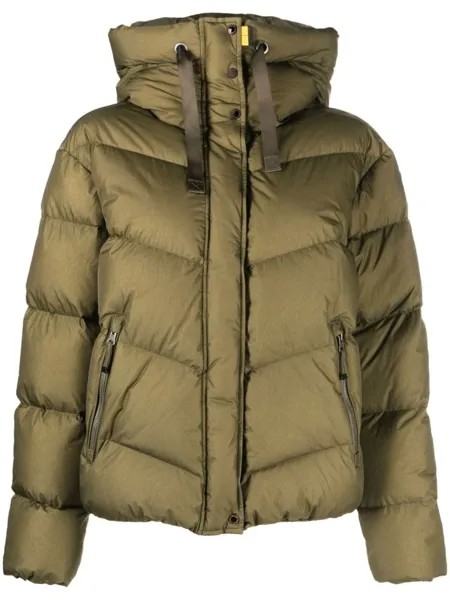 Parajumpers пуховик Verna с капюшоном, зеленый