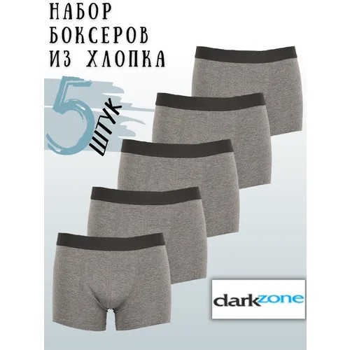 Трусы darkzone, 5 шт., размер 3XL, серый