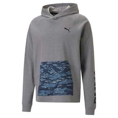 Пуловер для тренировок с принтом Puma Concept, мужская повседневная верхняя одежда, размер M, 5231