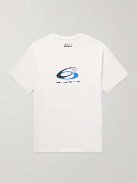 Футболка из хлопкового джерси с логотипом Oakley SATURDAYS NYC, белый