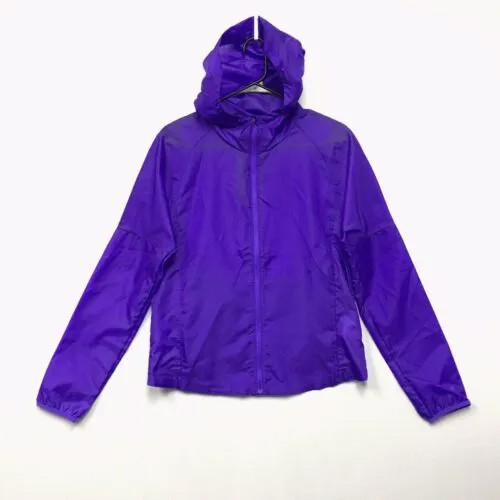 Женская куртка Nike Essential, размер S, маленькая ветровка на молнии, фиолетовое пальто #939