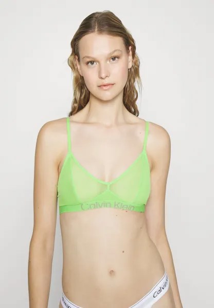 Бюстье UNLINED BRALETTE Calvin Klein Underwear, неоновый зеленый