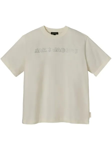 Marc Jacobs футболка с кристаллами, нейтральный цвет