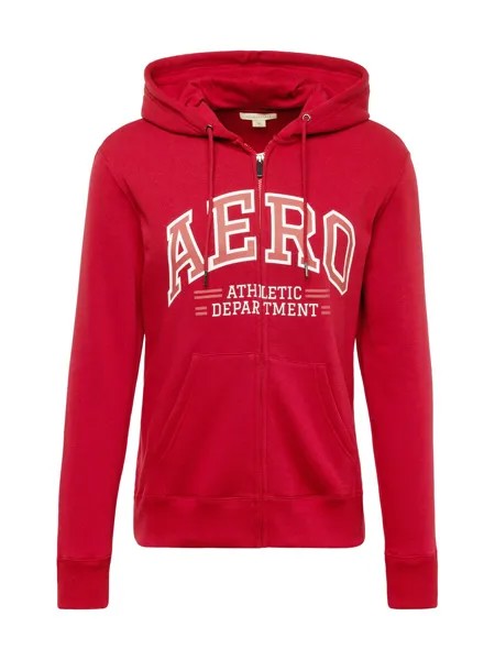 Худи на молнии AÉROPOSTALE ATHLETIC, цвет Red/Pastel Red