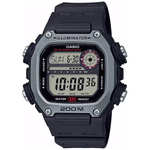 Наручные часы CASIO Collection DW-291H-1A, серый, черный