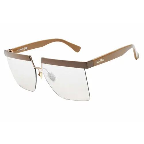 Солнцезащитные очки Max Mara MM0071, бесцветный, золотой