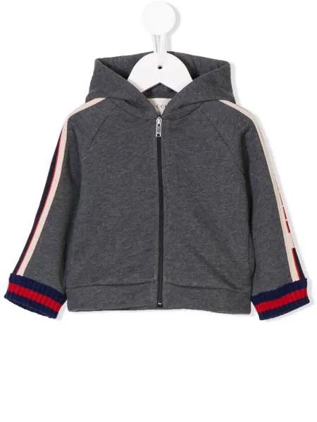 Gucci Kids full-zipped hooded jacket