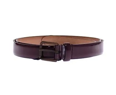 DOLCE - GABBANA Фиолетовый кожаный ремень с логотипом Cintura Gürtel размера 75 см/30 дюймов Рекомендуемая розничная цена 300 долларов США