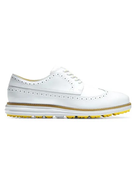 Кожаные оксфорды Golf Originalgrand Wing Cole Haan, белый