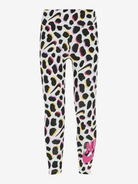 Легинсы для девочек Nike Wildflower Shirred, Белый