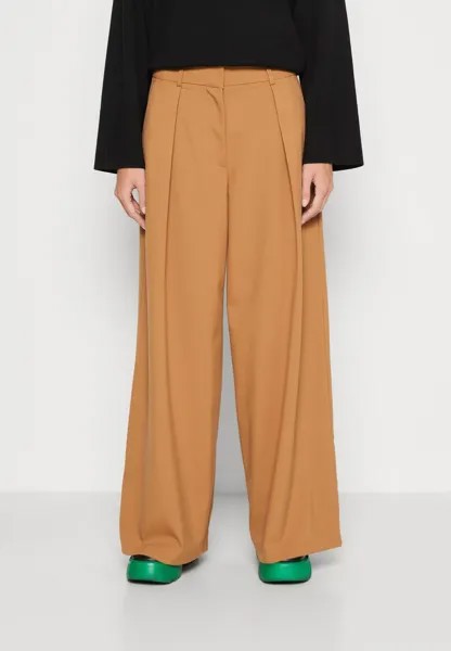 Брюки SLFCHARLOTTE WIDE PANT Selected Femme, жареный кокос