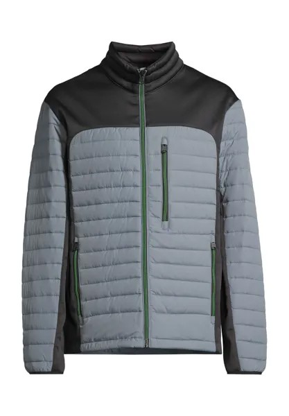 Куртка стеганая, воротник стойка, нагрудный карман, мужская Globetrotter, цвет Grey Black