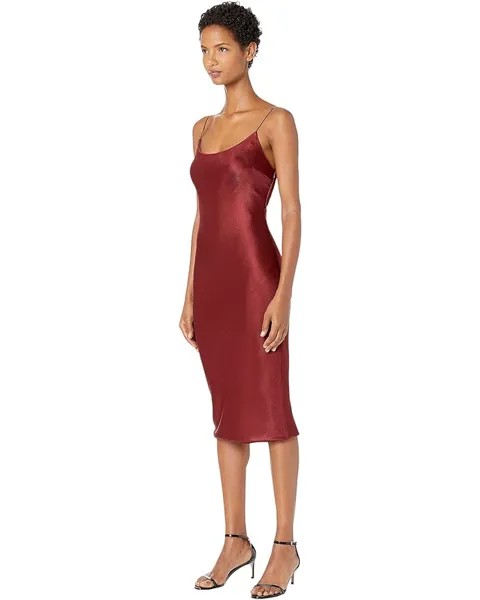 Платье Cushnie Sleeveless Pencil Dress with Band and Triangle Cut, цвет Burnt Sienna