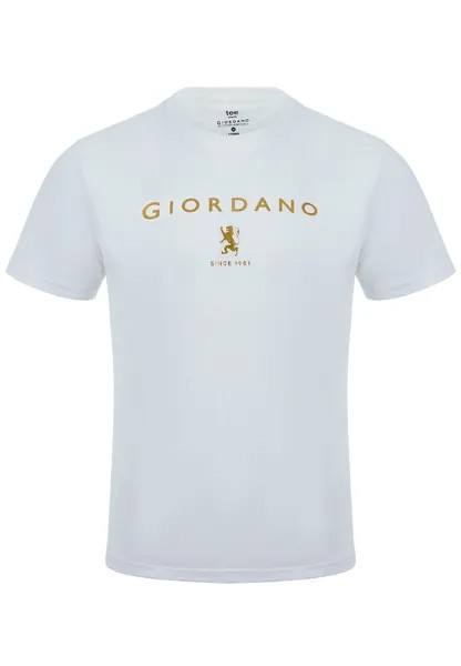 Футболка Giordano Signature Logo, белый