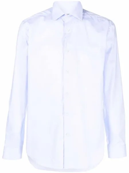 Corneliani рубашка с длинными рукавами, синий