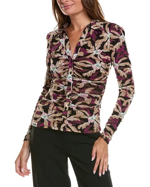 Двусторонний топ Diane von Furstenberg Nathaniel, коричневый